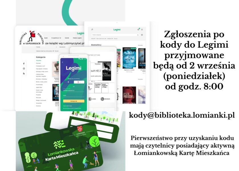 Wrześniowe kody do Legimi