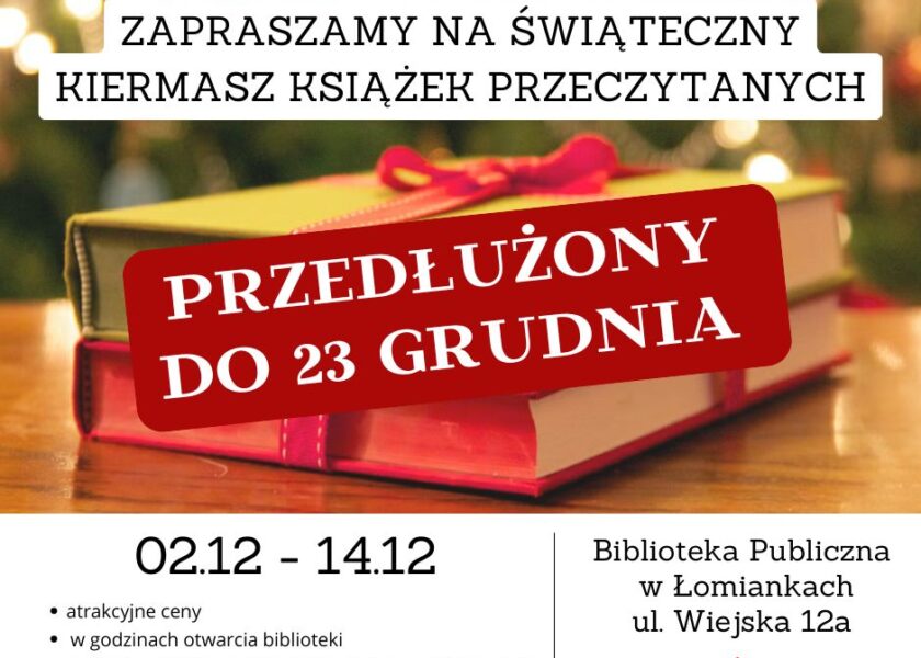 Świąteczny kiermasz książek